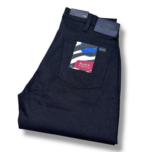 Paul Smith Black Stretch Men Jeans - Picture 1 of 11